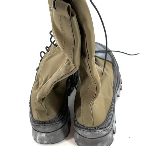 Free People Goldie Lug Combat Boots 10 40 NWOT Olive Green Ankle Lace Up 90s Y2K - Picture 8 of 10